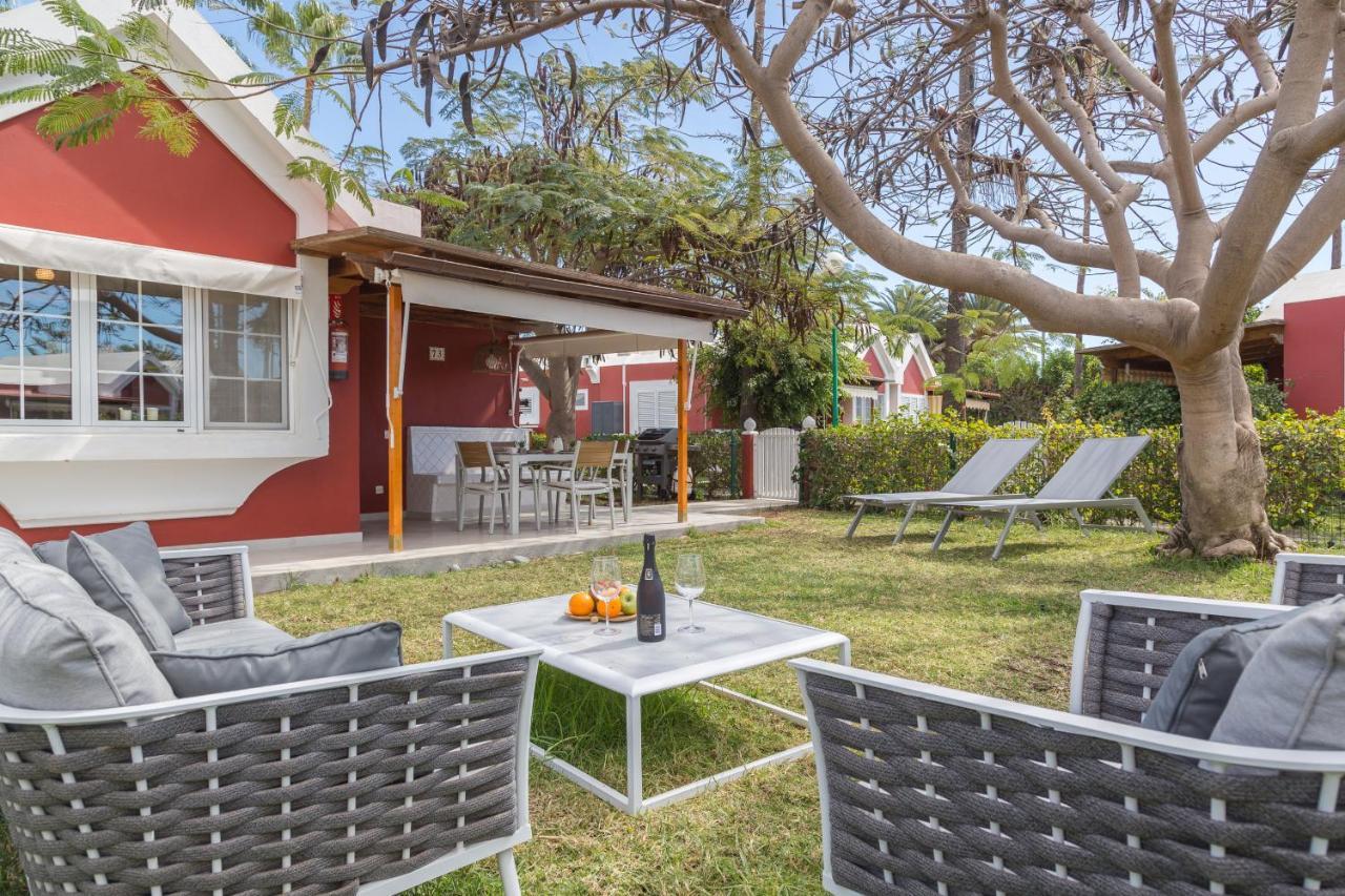 Lightbooking Tunos 73 Maspalomas Gran Jardin Y Barbacoa Exterior foto